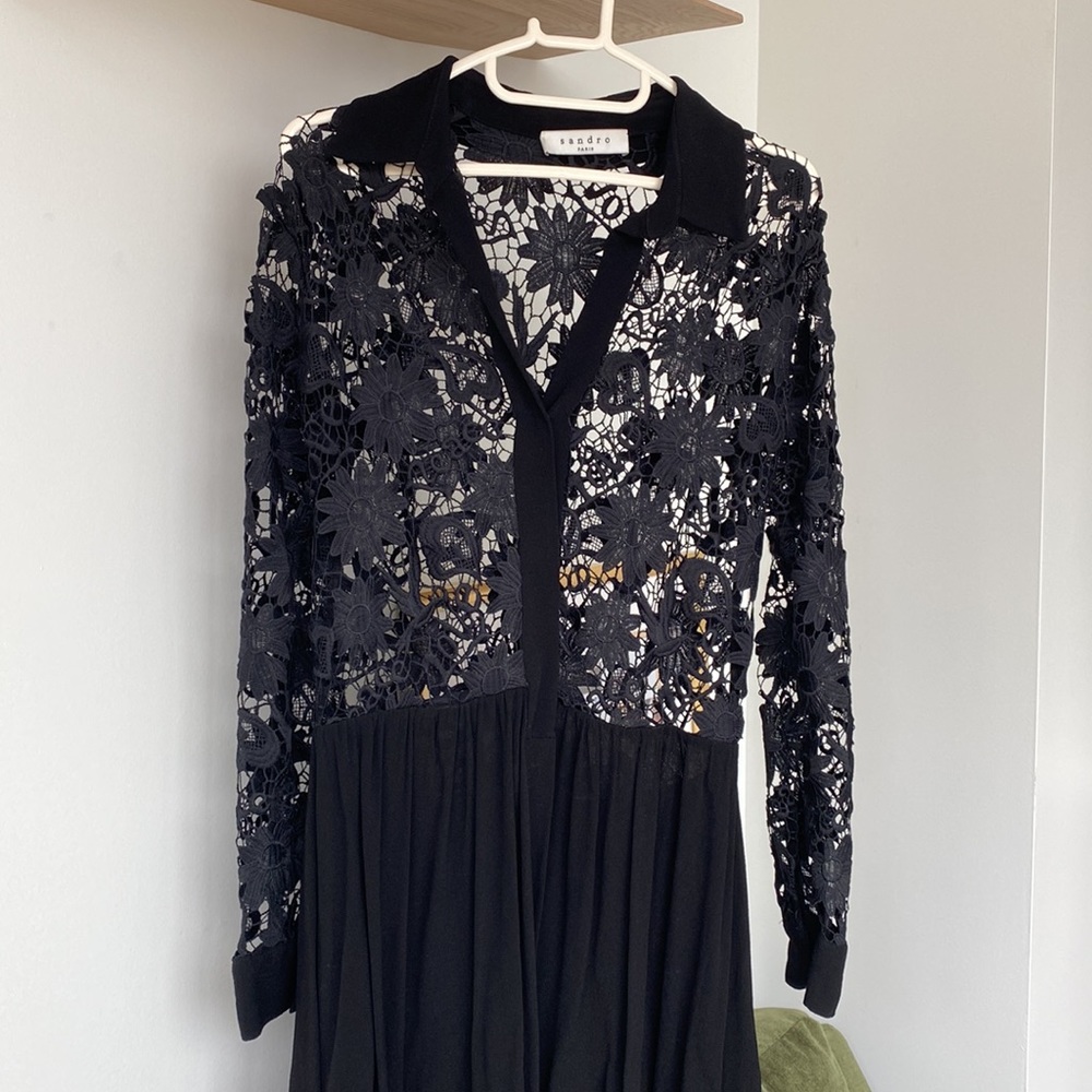 Sandro Roxane Lace Dress - Picture 2 of 3